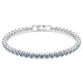 Bracciale Swarovski Tennis Imber Emily - Cristallo Blu Placcato Rodio - BRACCIALE