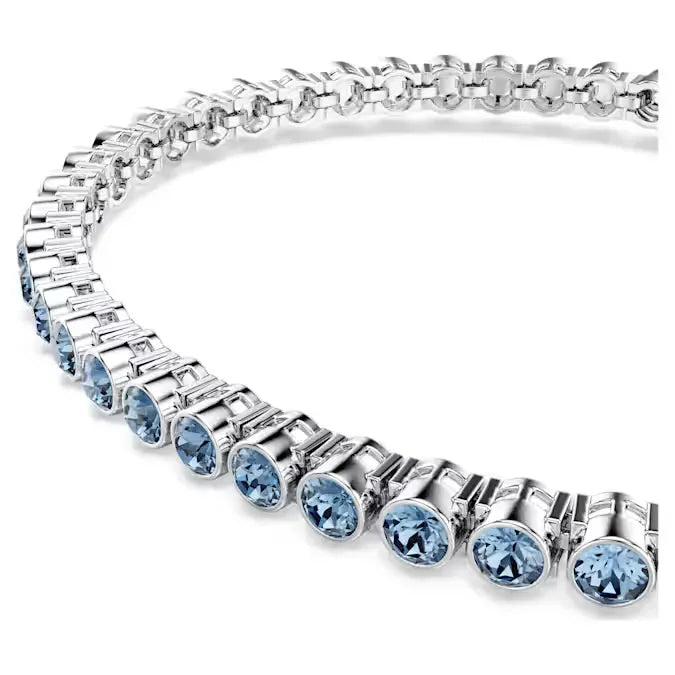 Bracciale Swarovski Tennis Imber Emily - Cristallo Blu Placcato Rodio - BRACCIALE