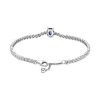 Bracciale Tennis con Pietra Blu