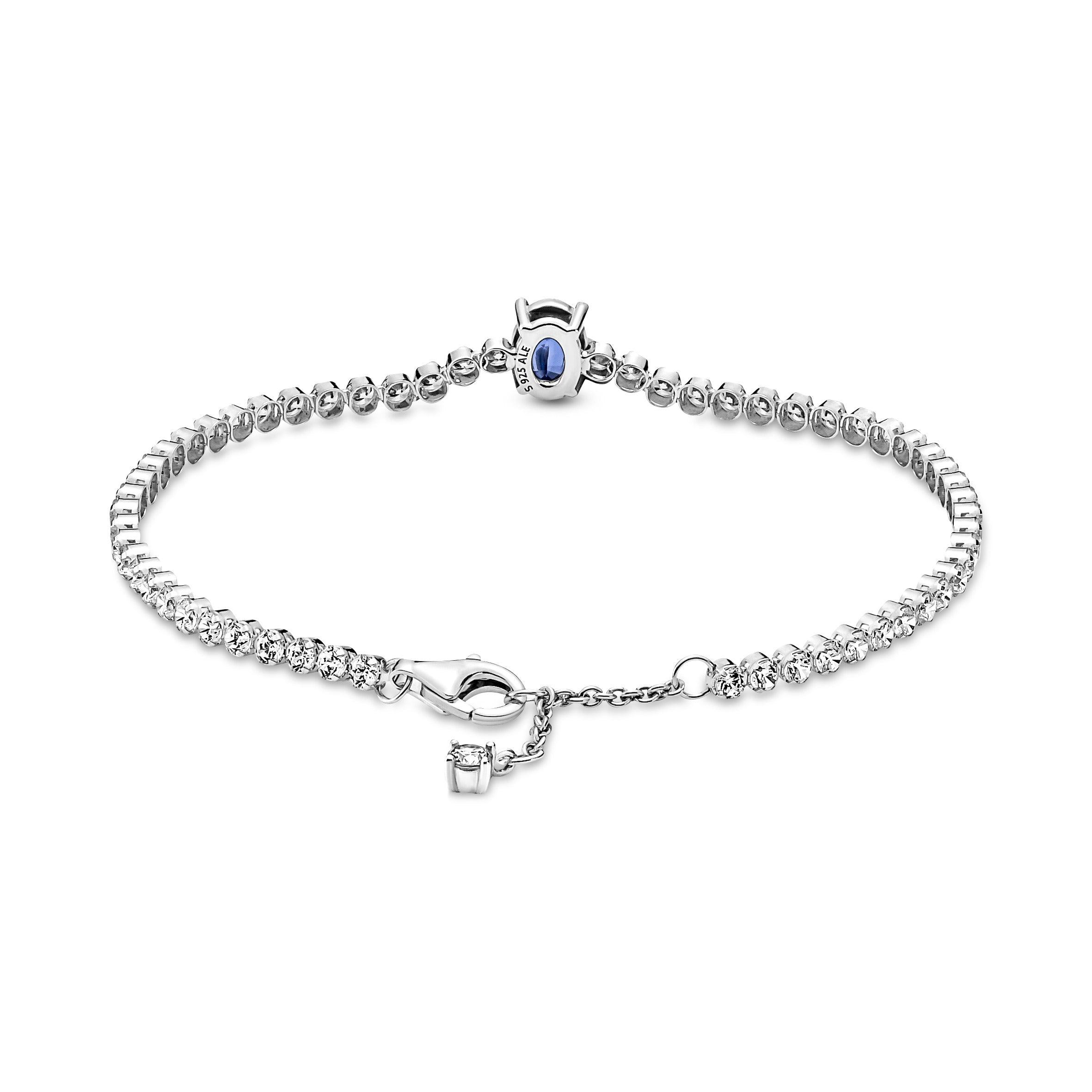 Bracciale Tennis con Pietra Blu