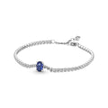Bracciale Tennis con Pietra Blu 20 cm