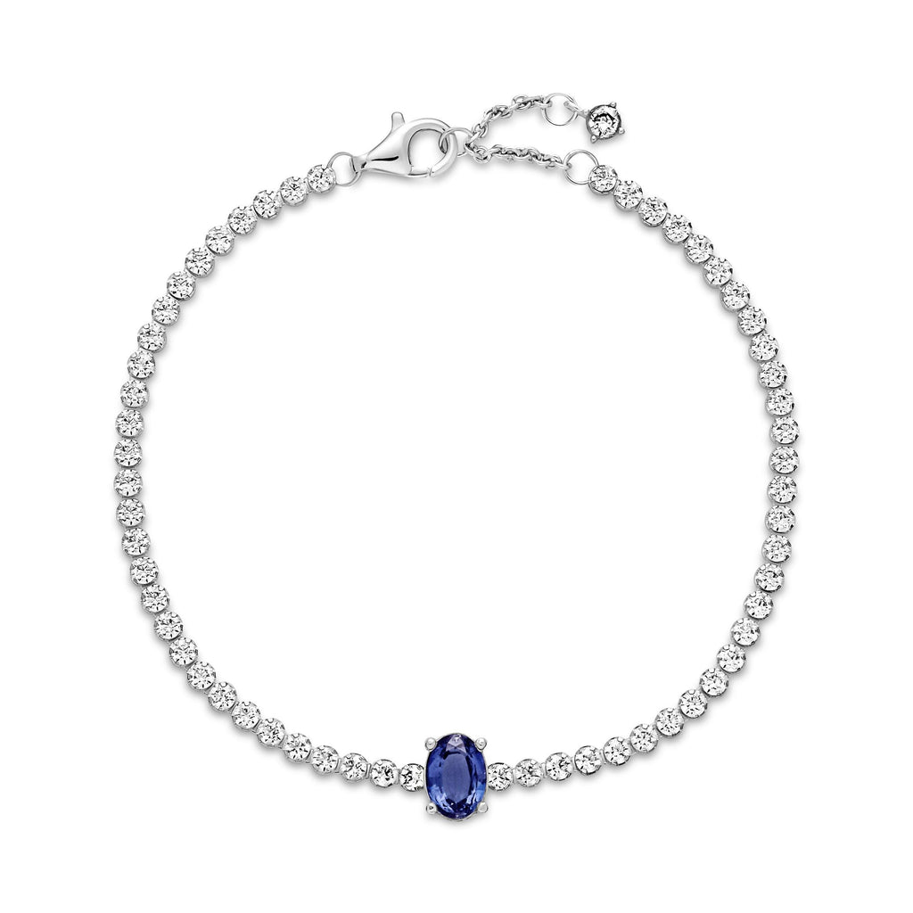 Bracciale Tennis con Pietra Blu