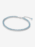 Bracciale Tennis Cristalli Azzurri Argento Sterling 925 - 16 - BRACCIALE