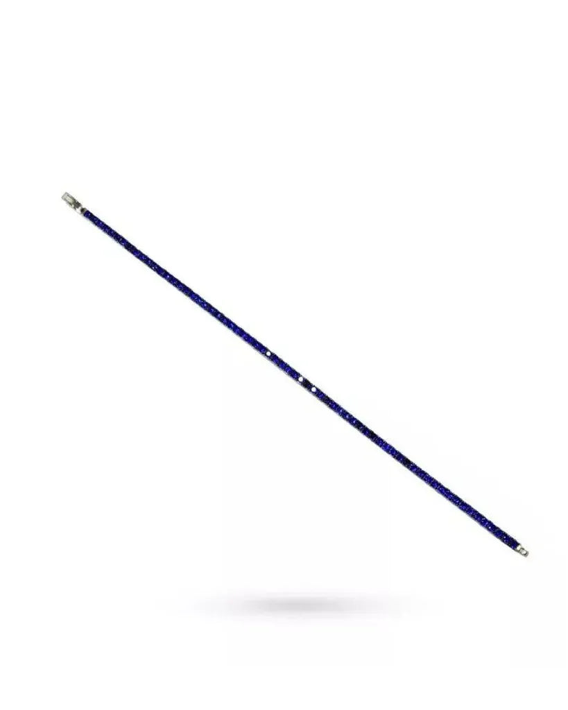 Bracciale Tennis da Uomo Zancan Union in Argento 925 e Zirconi Blu | ESB120 - BRACCIALE