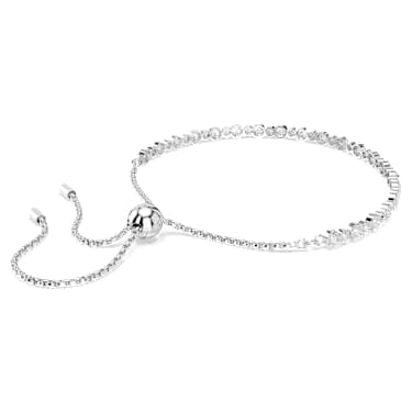 Bracciale Tennis Matrix Tagli arrotondati misti Bianco Placcato rodio - BRACCIALE