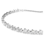 Bracciale Tennis Matrix Tagli arrotondati misti Bianco Placcato rodio - BRACCIALE