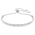 Bracciale Tennis Matrix Tagli arrotondati misti Bianco Placcato rodio - BRACCIALE