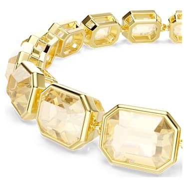 Bracciale Tennis Millenia Taglio ottagonale Caramello Placcato color oro - BRACCIALE