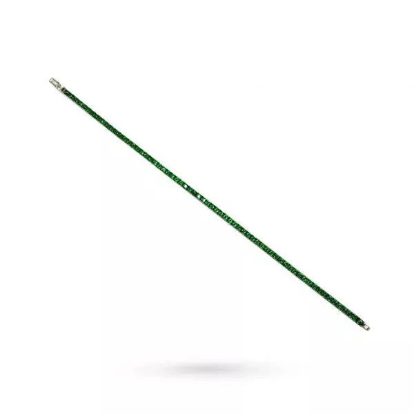 Bracciale Tennis Zancan Uomo in Argento 925 con Zirconi Verdi - ESB122 - BRACCIALE