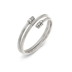 Bracciale Tubogas Croco Doppio Piccolo Bracciale in Argento 925 - BRACCIALE