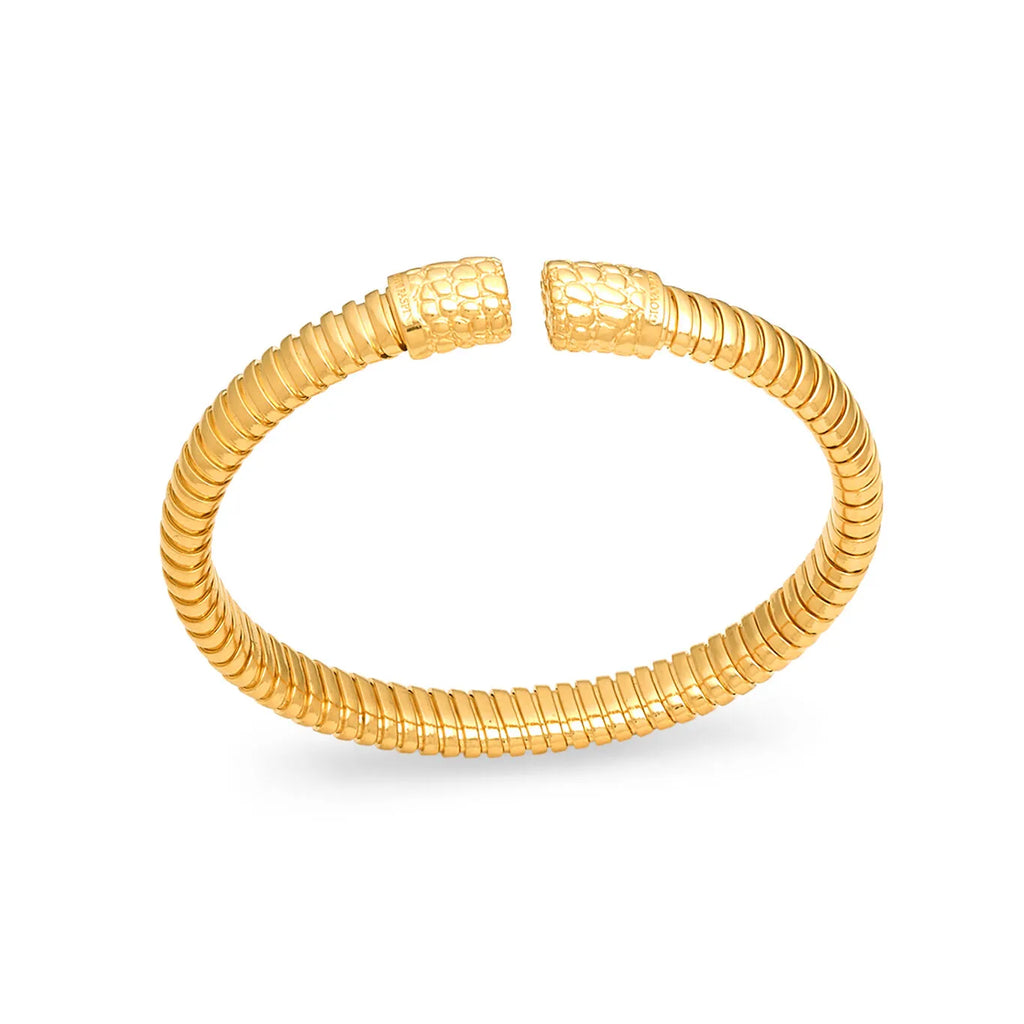 Bracciale Tubogas Croco Piccolo - Argento Dorato - BRACCIALE
