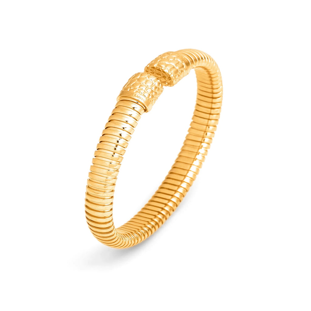 Bracciale Tubogas Croco Piccolo - Argento Dorato - BRACCIALE