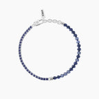 Bracciale Uomo con Tennis di Zaffiri e Sodalite Blu