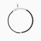 Bracciale Uomo con Tennis di Zirconi e Agata Neri