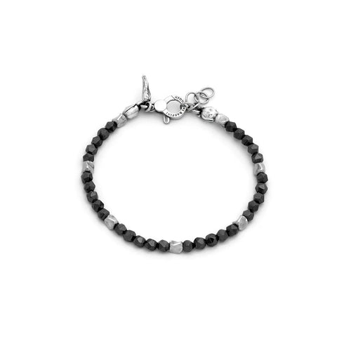 Bracciale Uomo Giovanni Raspini ’Pepite Grey’ in Argento 925 e Ematite - M 20 cm - BRACCIALE