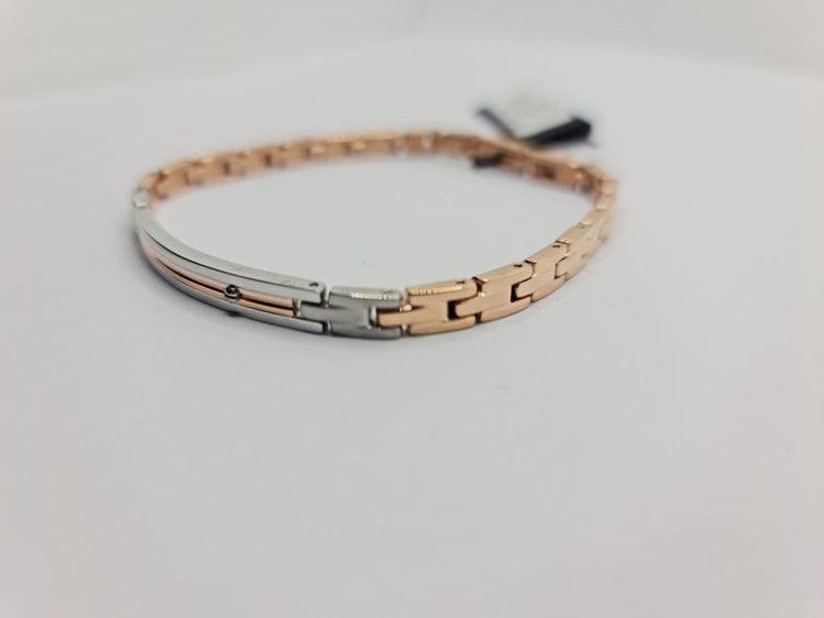 BRACCIALE UOMO IN ACCIAIO ROSÈ