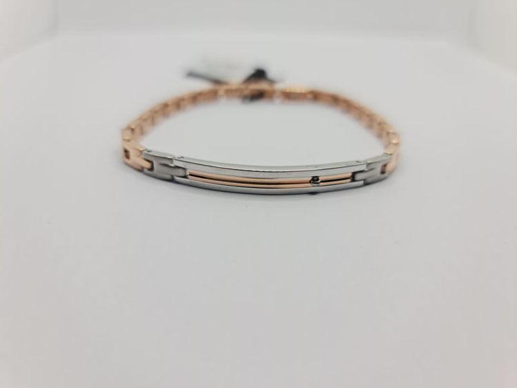 BRACCIALE UOMO IN ACCIAIO ROSÈ