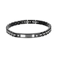 Bracciale Uomo Zancan Hi Teck in Acciaio e Acciaio PVD Nero - BRACCIALE