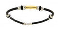 BRACCIALE ZANCAN IN ACCIAIO E CAUCCIÙ UOMO