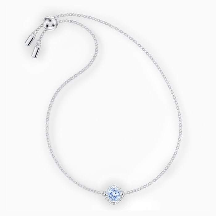 BRACCIALETTO ANGELIC CUSHION, BLU, PLACCATO RODIO