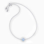 BRACCIALETTO ANGELIC CUSHION, BLU, PLACCATO RODIO