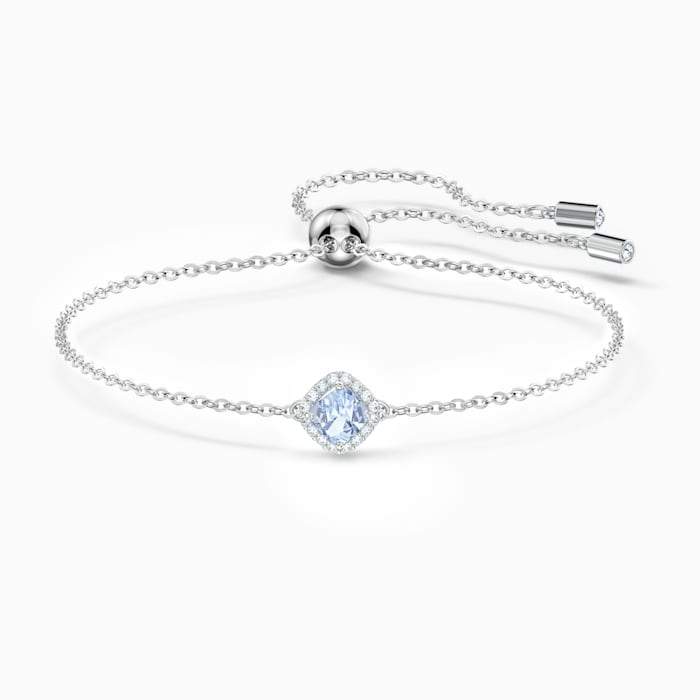 BRACCIALETTO ANGELIC CUSHION, BLU, PLACCATO RODIO