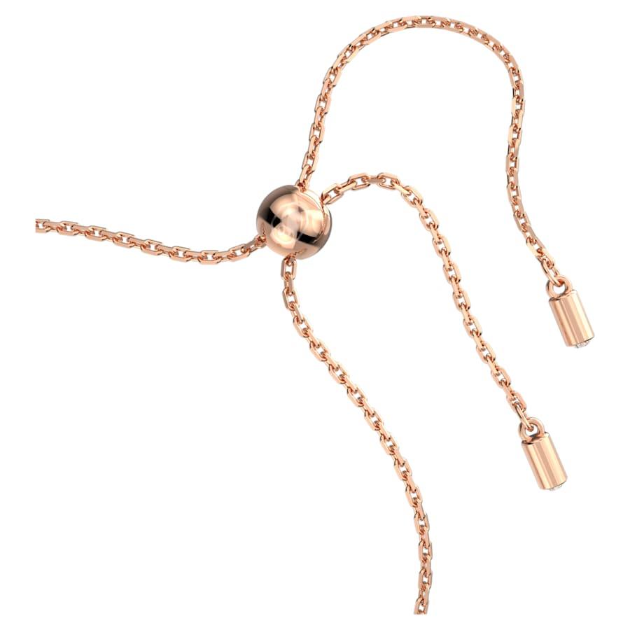 Braccialetto Constella Taglio tondo, Bianco, Placcato color oro rosa