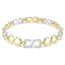 Braccialetto Dextera Taglio Round Bianco Mix di finiture - BRACCIALE