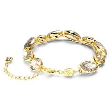 Braccialetto Elegance of Africa Taglio misto, Marrone, Placcato color oro