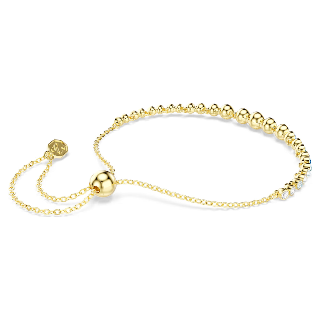 Braccialetto Imber Taglio Round, Blu, Finitura oro 18K