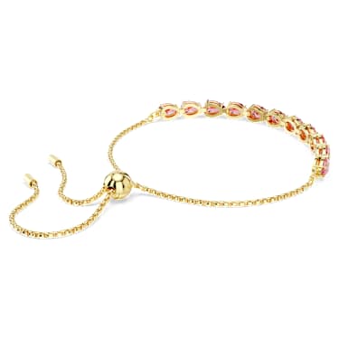 Braccialetto Matrix Taglio Pear Rosa Placcato color oro - BRACCIALE