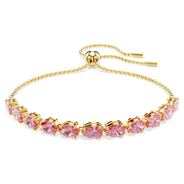 Braccialetto Matrix Taglio Pear Rosa Placcato color oro - BRACCIALE