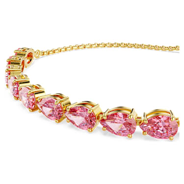 Braccialetto Matrix Taglio Pear Rosa Placcato color oro - BRACCIALE