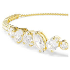 Braccialetto Mesmera Taglio misto, Bianco, Finitura oro 18K