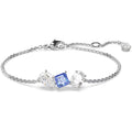 Braccialetto Mesmera Taglio misto Blu Placcato rodio- misura M - BRACCIALE
