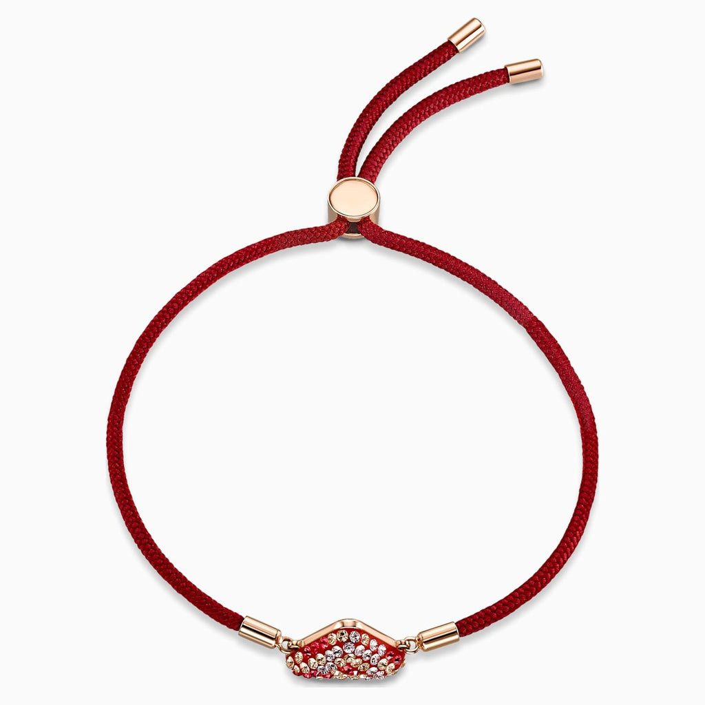 BRACCIALETTO SWAROVSKI POWER COLLECTION FIRE ELEMENT, ROSSO, PLACCATO COLOR ORO
