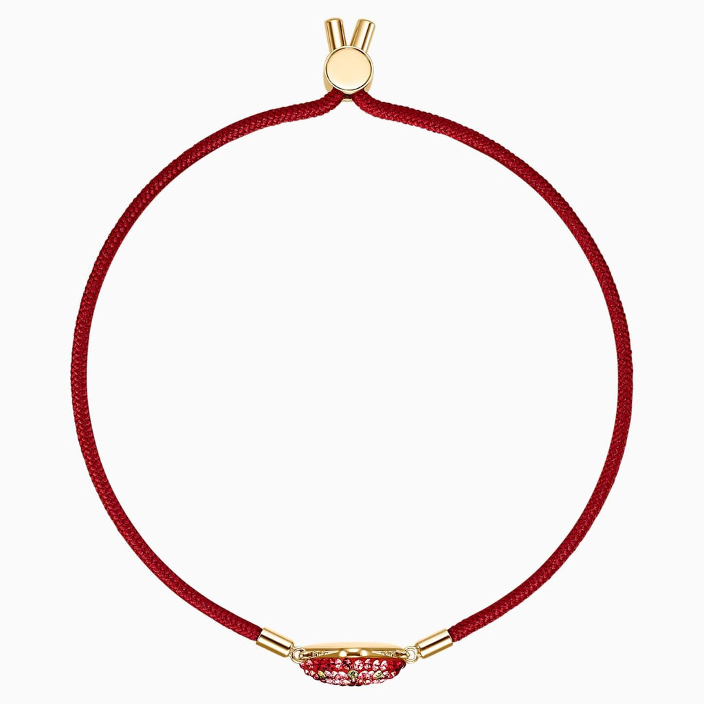 BRACCIALETTO SWAROVSKI POWER COLLECTION FIRE ELEMENT, ROSSO, PLACCATO COLOR ORO