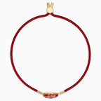 BRACCIALETTO SWAROVSKI POWER COLLECTION FIRE ELEMENT, ROSSO, PLACCATO COLOR ORO