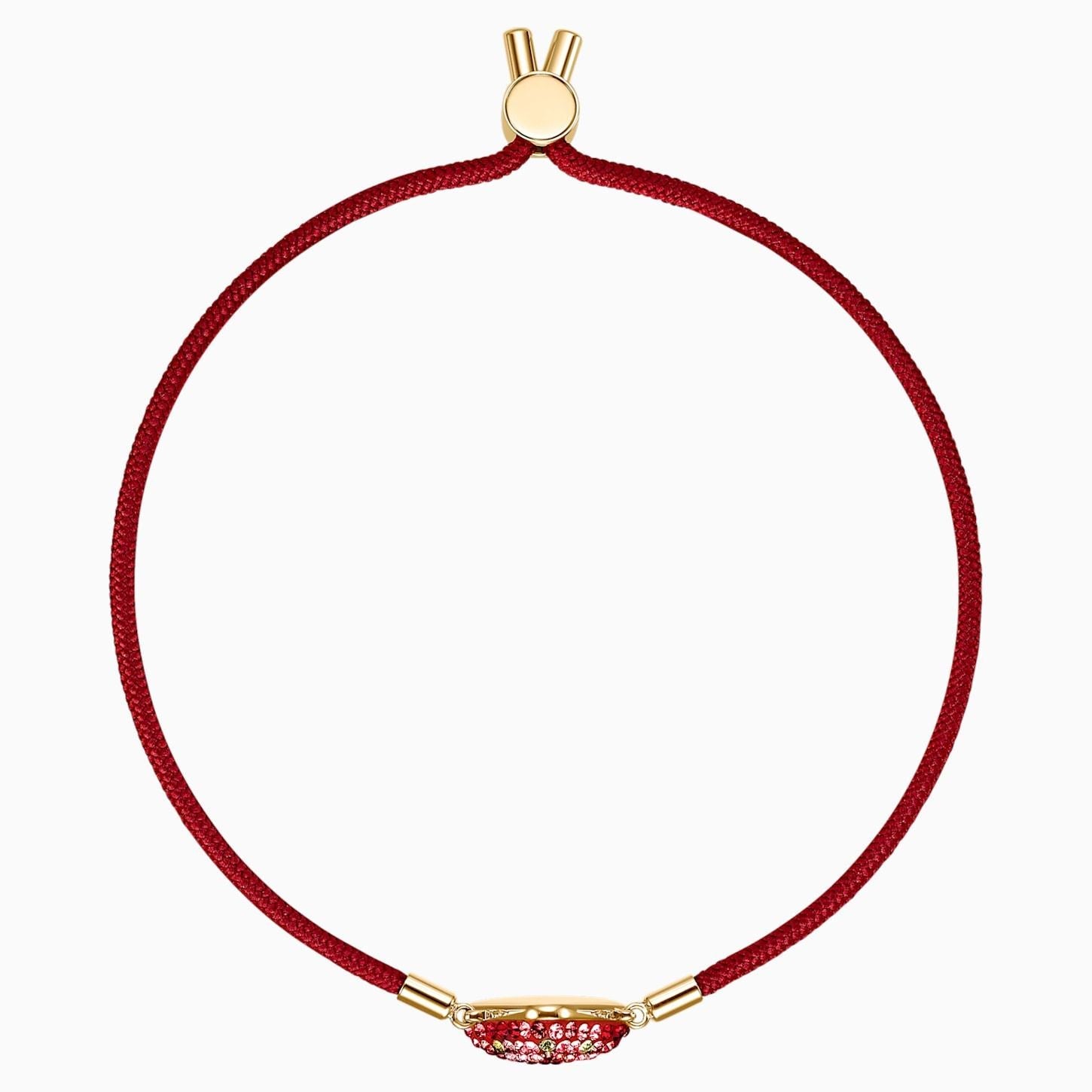 BRACCIALETTO SWAROVSKI POWER COLLECTION FIRE ELEMENT, ROSSO, PLACCATO COLOR ORO