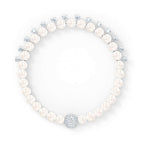 BRACCIALETTO TREASURE PEARL, BIANCO, PLACCATO RODIO S 16.5cm
