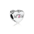 Charm A Cuore Rosa Mamma