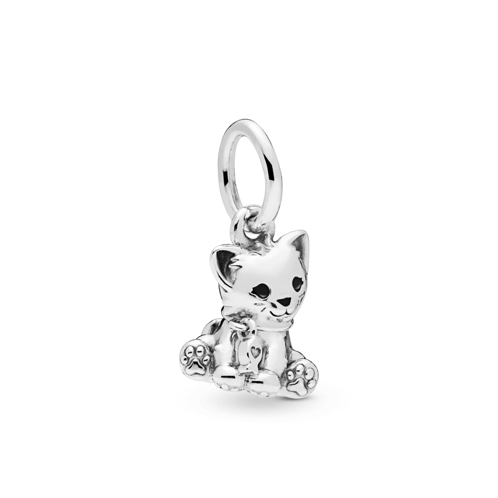 Charm argento pendente dolce gatto