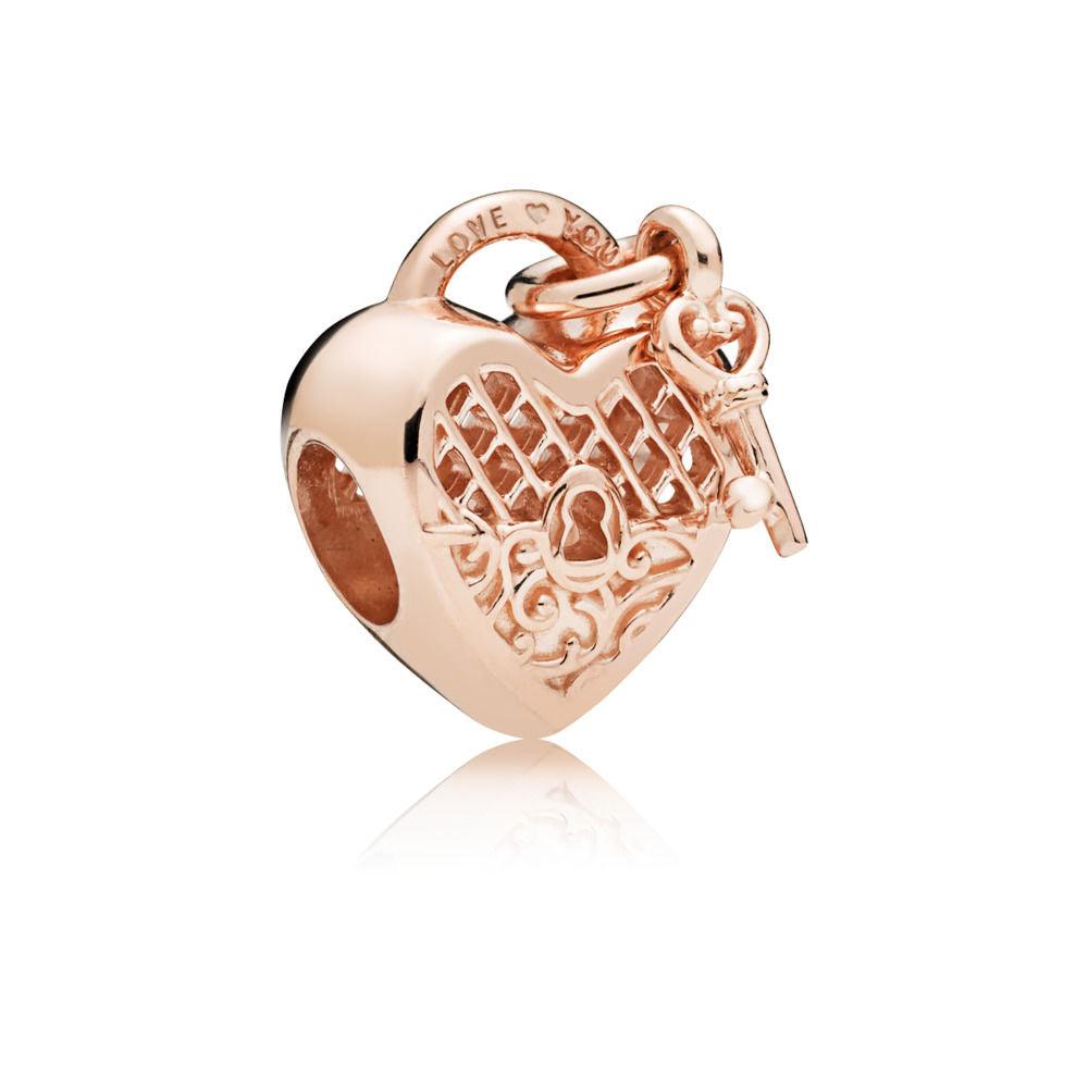 Charm con lucchetto e cuore Promessa d’Amore
