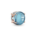 Charm con Pietra Cabochon Ovale Blu