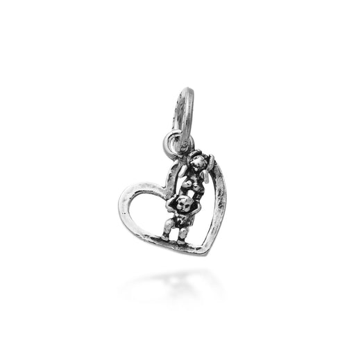 Charm Cuore Angeli Acrobati