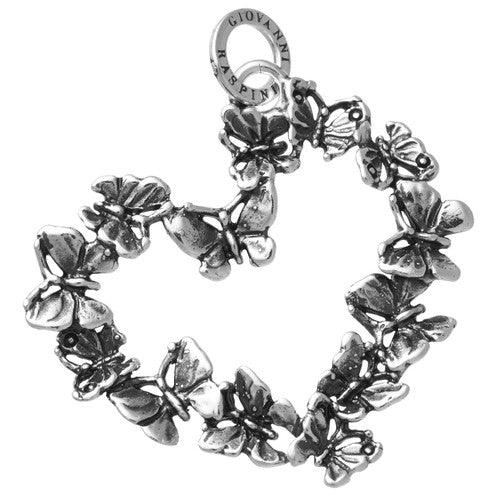 Charm Cuore Farfalle Grande