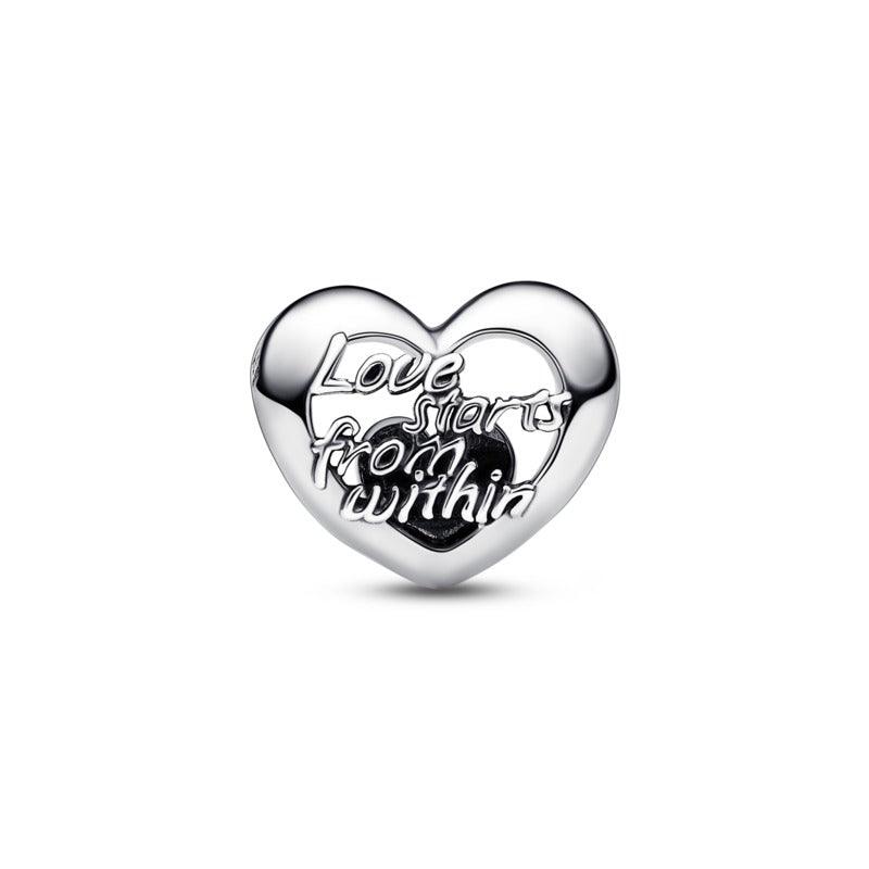 Charm Cuore Openwork Love starts from within