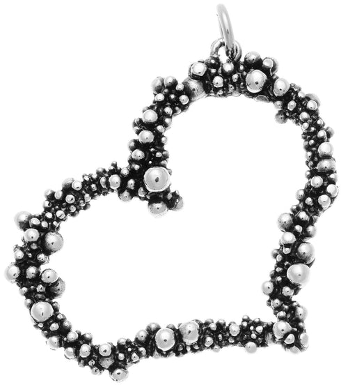 Charm Cuore Perlage Maxi