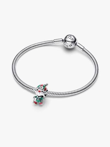 Charm Elfo di Babbo Natale Argento Sterling 925 - CHARM