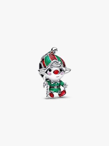Charm Elfo di Babbo Natale Argento Sterling 925 - CHARM